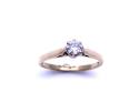 9ct Yellow Gold Diamond Solitaire Ring