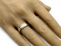 9ct Two Colour Gold Wedding Ring