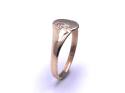 9ct Yellow Gold Baby Oval Signet Ring