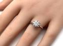 Platinum Laboratory Grown Diamond Ring 2.28ct