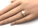 18ct Yellow Gold Opal & Diamond Ring