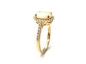 18ct Yellow Gold Opal & Diamond Cluster Ring