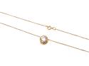 18ct CZ Pendant & Chain