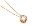 18ct CZ Pendant & Chain