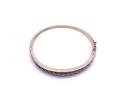 9ct Yellow Gold Diamond Bangle