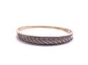 9ct Yellow Gold Diamond Bangle