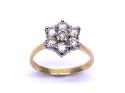 18ct Yellow Gold Diamond Cluster Ring