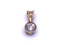 9ct Yellow Gold Diamond Pendant