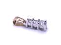 9ct Yellow Gold Diamond Pendant