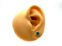18ct Emerald & Diamond Cluster Earrings 0.33ct