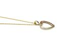9ct Yellow Gold Ruby Heart Pendant & Chain