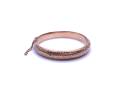 9ct Rose Gold Patterned Hinged Bangle