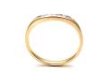 9ct Yellow Gold Diamond Wishbone Eternity Ring