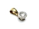 9ct Yellow & White Gold Diamond Pendant