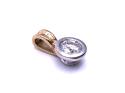 9ct Yellow & White Gold Diamond Pendant