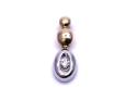 9ct Yellow & White Gold Diamond Pendant