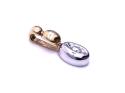 9ct Yellow & White Gold Diamond Pendant
