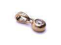 9ct Yellow Gold Diamond Pendant