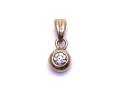 9ct Yellow Gold Diamond Pendant