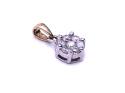 9ct Yellow & White Gold Diamond Pendant