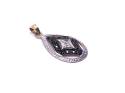 9ct Yellow Gold Diamond Pave Pendant