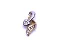 9ct Yellow & White Gold Diamond Pendant