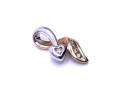 9ct Yellow & White Gold Diamond Pendant