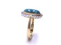 18ct Lightning Ridge Black Opal & Diamond Ring