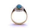 18ct Lightning Ridge Black Opal & Diamond Ring