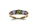 9ct Yellow Gold Multi Sapphire Ring