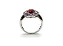 9ct Garnet, Sapphire & Diamond Ring