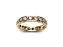 9ct Yellow Gold Full CZ Eternity Ring