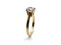 9ct Yellow Gold CZ Solitaire Ring