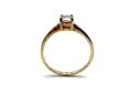 9ct Yellow Gold Zircon Solitaire Ring
