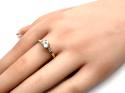 9ct Yellow Gold Zircon Solitaire Ring