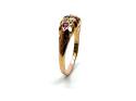 An Old 18ct Ruby & Diamond Cluster Ring