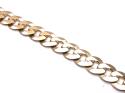 9ct Yellow Gold Flat Curb Bracelet 9 in