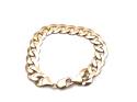9ct Yellow Gold Flat Curb Bracelet 9 in