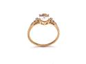 9ct Morganite & Diamond Ring
