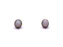 9ct Yellow Gold Opal Stud Earrings