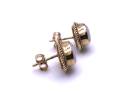 9ct Yellow Gold Opal Stud Earrings