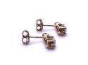 9ct Opal & Diamond Stud Earrings
