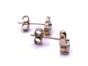 9ct Opal & Diamond Stud Earrings