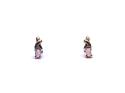 9ct Opal & Diamond Stud Earrings