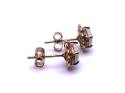 9ct Yellow Gold Opal Stud Earrings