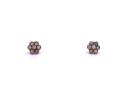 9ct Yellow Gold Opal Cluster Earrings