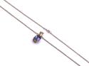 9ct Tanzanite Solitaire Pendant & Chain