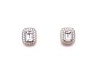 18ct Aquamarine and Diamond Cluster Earrings0.25ct
