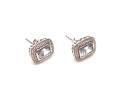 18ct Aquamarine and Diamond Cluster Earrings0.25ct
