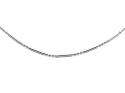 Silver Bead & Bar Link Chain 17 Inch